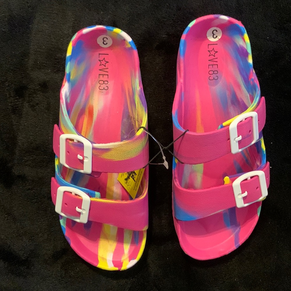 Tyedye scrap sandals